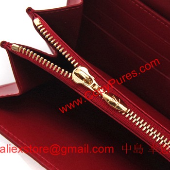 ルイヴィトン モノグラム ヴェルニ レイユール ポルトフォイユ・サラ 長財布 ポム・ダムール M91716 【2012年春夏新作】 